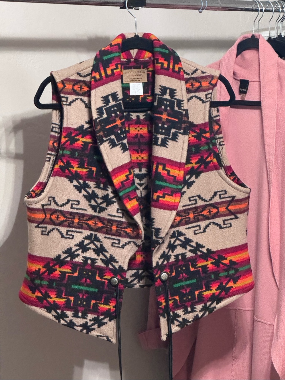 Vintage Knockabouts by Pendleton Southwestern Wool Vest (EXCELLENT COND)